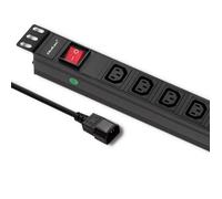 Qoltec Multiprise pour armoire RACK 19-quot , 1U , 10A , PDU , CB , 8xIEC C13 , 2m - 53998
