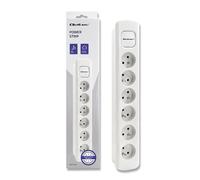Multiprise 6 prises avec interrupteur - Blanc