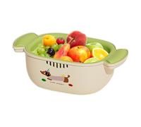 Qoukonao Passoire de Cuisine avec Bol Égouttoir Intégré | Panier de Lavage pour Légumes | Bac De Mélange Et Égouttoir Pour Riz Nouilles Baies Légumes Salades Préparation De Repas