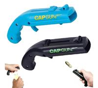 QOWUXHZ 2 Ouvre-bouteille en forme de pistolet, 1 noir et 1 bleu, en plastique, pour fêtes, barbecues et soirées entre amis