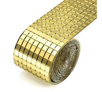 QOXEZY 1464 Stickers muraux effet miroir 5 x 5 mm | Transformez votre espace de vie avec 1464 miroirs en verre réfléchissant carrés conçus pour la décoration murale créative et
