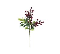 QOXEZY Branche d'olivier artificielle 39 cm | Améliorez vos espaces intérieurs avec un spray réaliste de 39 cm de baies d'olive artificielles conçu pour des arrangements