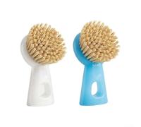 QOXEZY Brosse à légumes verticale avec poils en nylon, poignée antidérapante, pour nettoyer les pommes de terre, les carottes, les betteraves, les champignons, les tomates, l'évier, la cuisinière