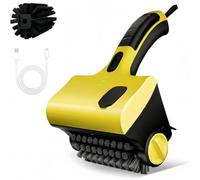 QOXEZY Brosse de nettoyage électrique rechargeable USB | Cette brosse électrique rechargeable pour barbecue dispose d'une tête motorisée qui élimine sans effort la graisse et les