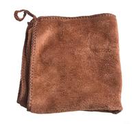QOXEZY Chiffons de nettoyage en coton 30 x 30 cm haute absorption | pour cuisine, bar et machine à café avec crochet de suspension (marron)