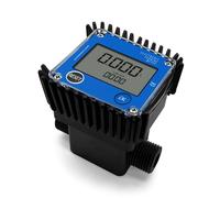 QOXEZY Débitmètre à engrenage 19 mm Filetage extérieur LCD Numérique Diesel | Mesure avec une précision de ± 1 % et prend en charge plusieurs unités, y compris L, Gal, QT et le dosage de liquide.