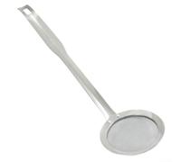 QOXEZY Écumoire à huile en acier inoxydable 304 avec filtre en maille pour enlever la graisse, pour une filtration efficace de l'huile minuscule laissée et des impuretés, pour le bouillon d'huile