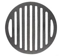 QOXEZY Grille ronde en fonte pour barbecue - Maille en fonte pour rôtir uniformément la viande - Accessoire de barbecue résistant à la chaleur (15 cm)