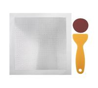 QOXEZY Kit de réparation murale pour plaques de plâtre avec grattoir | Ce kit fournit une fixation solide et sans couture de grands trous murs en plaques de plâtre à l'aide d'un renfort métallique