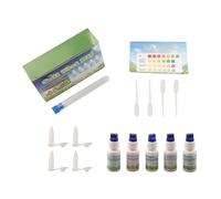 QOXEZY Kit de test de sol 10 ml pour analyse rapide des nutriments et du pH pour le jardinage, les besoins d'aménagement paysager avec mesure rapide NPK et outils (1)
