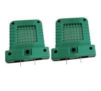 QOXEZY Lanterne LED 14 W, espacement réglable de la prise 20,5 mm-40,5 mm, pour batteries 20 V 21 V, pour plusieurs marques d'outils électriques au lithium 20 V 21 V, design compact et léger (vert, 2