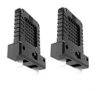 QOXEZY Lanterne LED 14 W, espacement réglable de la prise 20,5 mm-40,5 mm, pour batteries 20 V 21 V, pour plusieurs marques d'outils électriques au lithium 20 V 21 V, design compact et léger (noir)