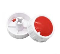 QOXEZY Lot de 2 capuchons pour bouton d'interrupteur thermostat, 40 mm de diamètre pour équipement de chauffage à huile électrique, axe D et arbre rond (2 pièces en forme de croix)