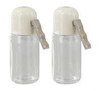 QOXEZY Lot de 2 salières et poivrières quantitatives en verre avec fonction de mesure pour un contrôle précis des saveurs dans la cuisine et la salle à manger