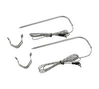 QOXEZY Lot de 2 sondes à viande PT1000 pour Traeger Grills PT1000, suivi précis de la température en temps réel pour fours à granulés à bois, thermomètre à viande avec capteur allemand pour barbecue