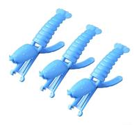 QOXEZY Lot de 3 éplucheurs ergonomiques pour maintenir les doigts propres et protéger les ongles pendant le pelage (bleu)