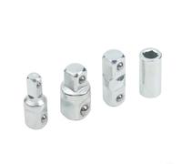 QOXEZY Lot de 4 adaptateurs de douille et réducteurs, douilles de conversion robustes en alliage d'acier au chrome vanadium pour liquet de 1/4 à 3/8 et 1/2 pouce, outils de bricolage automobile