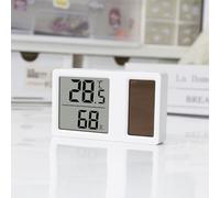QOXEZY Lot de 4 thermomètres, hygromètres, hygromètres, moniteur d'humidité | Ce moniteur de température solaire suit la température intérieure et l'humidité en continu sans avoir besoin de charge.