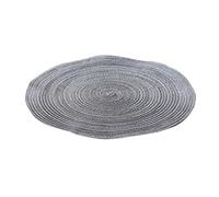 QOXEZY Lot de 6 sets de table ronds tissés en coton de 30 cm | Lot de 6 sets de table en coton tissé de 30 cm pour protéger votre table de salle à manger de la chaleur