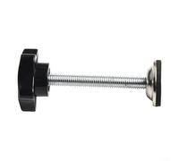 QOXEZY M8 Bouton étoile 60 mm Filetage de serrage à la main Bouton de serrage manuel pour équipement mécanique, instruments de l'industrie alimentaire, acier noir galvanisé résistant à l'usure (B)