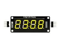 QOXEZY Module d'affichage LED à 4 chiffres 7 segments 5 V 1,4 cm | Dispose de deux points centraux pour séparer clairement les heures et les minutes, ce qui facilite la lecture en un coup