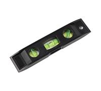 QOXEZY Niveau à bulle de poche 152 mm Petite brique Outil de mesure ABS | Ce niveau à bulle compact de 152 mm a un fond magnétique pour permettre un alignement mains libres sur les pièces métalliques