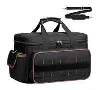 QOXEZY Organiseur d'outils de 43,2 cm fabriqué à partir de tissu Oxford, résistant aux rayures, coutures renforcées, pieds en caoutchouc antidérapant, 20 poches, large ouverture pour électriciens