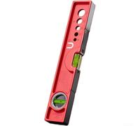 QOXEZY Outil de niveau de précision en fonte d'aluminium 50 cm - Base magnétique pour jauge à bulle pour alignement vertical horizontal - Amélioration de la maison (300 mm)