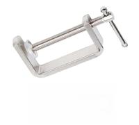 QOXEZY Pince en G pour le travail du bois - Pince de serrage plate en acier | Cette pince plate en acier dispose d'un couvercle de protection pour éviter d'endommager vos matériaux tout en les maintenant