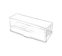 QOXEZY Porte-éponge avec base auto-drainante, design incliné pour le retour de l'eau dans l'évier, organisateur d'évier transparent pour éponge et outils de nettoyage pour cuisine et salle de bain