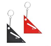 QOXEZY Règle triangulaire carrée en alliage d'aluminium 45/90 degrés - Équerre d'ingénieur de précision pour outils de menuiserie - Petite règle de traçage 4,5 cm