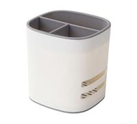 QOXEZY Support de rangement mural multi-sections, sans perçage, design mural pour ustensiles de cuisine, accessoires de salle de bain, comprend des séparateurs pour baguettes, cuillères, brosses à