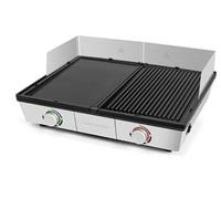 Riviera&Bar Combiné Plancha-Grill QPL800 Bi-zone 1910 cm² Inox Thermostats indépendants