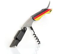Qpractiko Tire-bouchon manuel drapeau allemand acier inoxydable