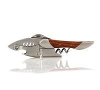 Qpractiko Tire-bouchon Shark en acier inoxydable