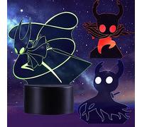 QQAAMZ Hollow Knight Lampe 3d Illusion Led Tactil Maison Enfant De Decoration Chambre Veilleuse Cadeau Lampe De Table Gadgets Cadeau Noel 3 En 1