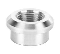 Qqmora Bouchon de Raccord à à Souder, Aluminium de Haute qualité, Remplacement Direct pour Accessoire de Véhicule, pour Différents Modèles de Voiture, Argent, 1 Pièce (1/2)