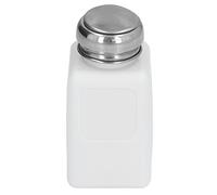 Qqmora Distributeur de Solvant Sûr ESD de 200ML, Bouteille Carrée Antistatique Durable pour des Applications de Liquides Précises, en Acier Inoxydable (Blanche)