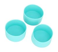 Qqmora Manchon de Botte en Silicone, 3 Pièces, Housse de Protection Douce Antidérapante pour le Fitness et L'école, Résistant à L'usure, Diamètre Intérieur de 7,2 Cm (Verte)