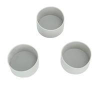 Qqmora Manchon de Botte en Silicone, 3 Pièces, Housse de Protection Douce Antidérapante pour le Fitness et L'école, Résistant à L'usure, Diamètre Intérieur de 7,2 Cm (Grise)