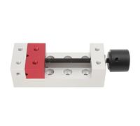 Qqmora Mini étau à Pince Plate de 50 Mm pour un Travail de Précision, Dispositif de Fixation de Banc en Alliage D'aluminium Durable, Surface Polie, Idéal pour le Bricolage et L'atelier