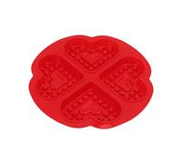 Qqmora Moule à Gaufres en Silicone, Fonction de Démoulage flexible. (4 | Matériau en silicone durable, Facile à nettoyer, Polyvalent pour les gâteaux, Idéal pour les puddings, Passe au