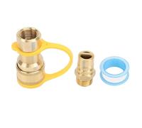 Qqmora Raccords de Gaz à Connexion Rapide en Laiton de qualité Supérieure, Kit D'adaptateur de Connexion Rapide 1/2 Po pour Camping-Car, Remorque et Fourgon, 3 Connecteurs de Gaz