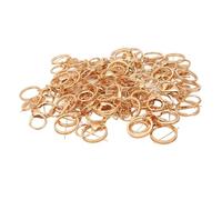 Qqmora Set de Crochets Porte-clés avec Fermoir doré, 50pcs | Matériau en alliage durable, facile à porter, idéal pour l\'artisanat, la connexion de fournitures pour animaux de