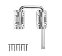 Qrity 1 Pièce Verrou Loquet Porte Coulissant, Longueur 100 mm, Verrou Boulon Porte avec Vis, pour Chambres, Placards de Cuisine et Portes Coulissantes