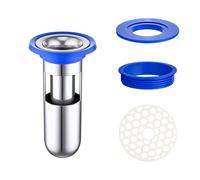 Qrity 1 Pièces Anti Odeur pour Sol de Douche, Siphon de Sol, Clapet Anti-Retour pour Évier de Douche, Drain de Plancher, 53x95x32mm