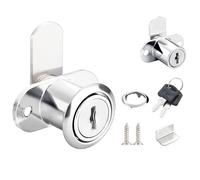 Qrity 1 Pièces Serrure de Boîte aux Lettres, Serrure à Cylindre avec 2 Clés, Verrous de Sécurité à Single Porte, Diamètre du Cylindre: 19MM