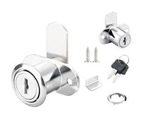 Qrity 1 Pièces Serrure de Boîte aux Lettres, Serrure D'armoire de Sécurité avec Clés Différentes, Verrous de Sécurité à Single Porte, Diamètre du Cylindre: 19MM
