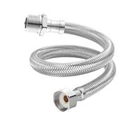 Qrity 1 Pièces Tuyau De Raccordement Flexible, G1/2" Femelle x G1/2" Mâle Tuyau Tressé en Acier Inoxydable pour Mitigeur Cuisine Robinet Lavabo, 40 cm