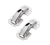 Qrity 2 Pièces 90 Degrés Petit Caché D'armoires De Cuisine/Armoire Cintrées Charnières, pour Épaisseur du Panneau de Porte 8~14mm